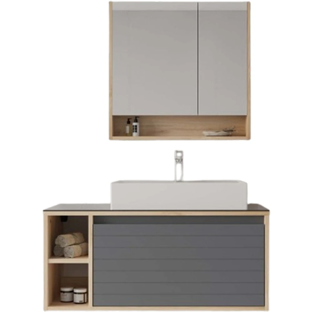 Orka Prato 100 Cm Legnano-Antrasit Banyo Dolabı Takımı