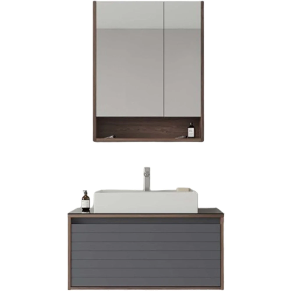 Orka Prato 80 Cm Navaro-Antrasit Banyo Dolabı Takımı