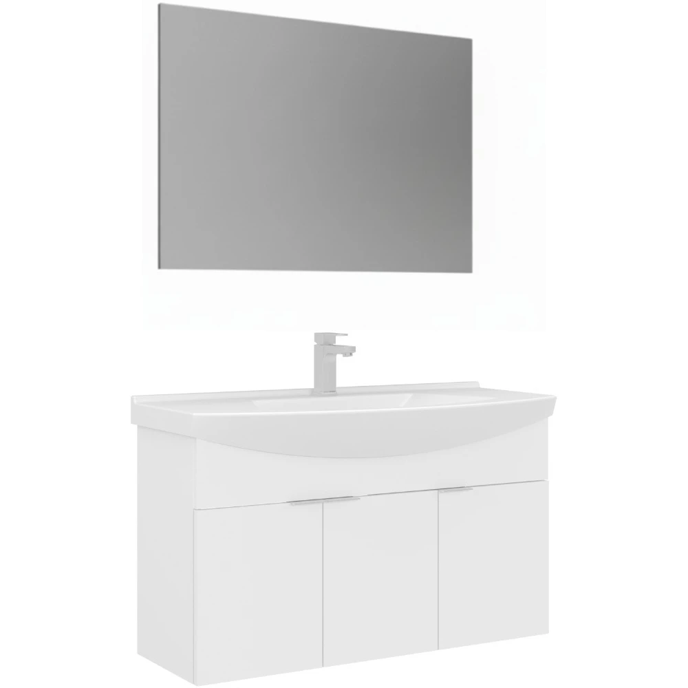 Orka Purus 100 Cm Beyaz Banyo Dolabı Takımı - 5008330