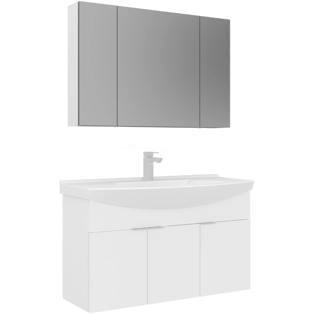 Orka Purus 100 Cm Beyaz Banyo Dolabı Takımı - 5008348
