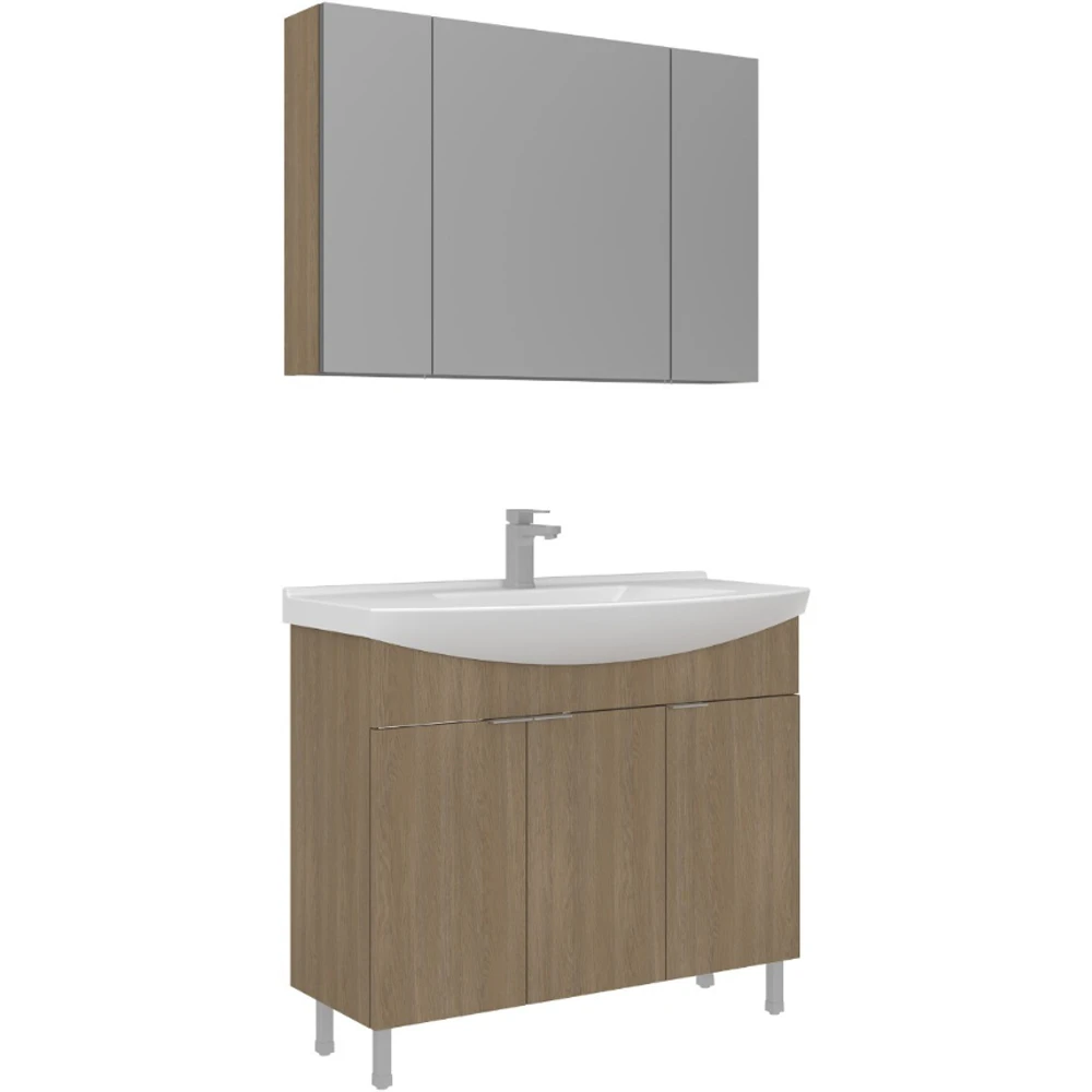 Orka Purus 100 Cm Budva Banyo Dolabı Takımı - 5008486