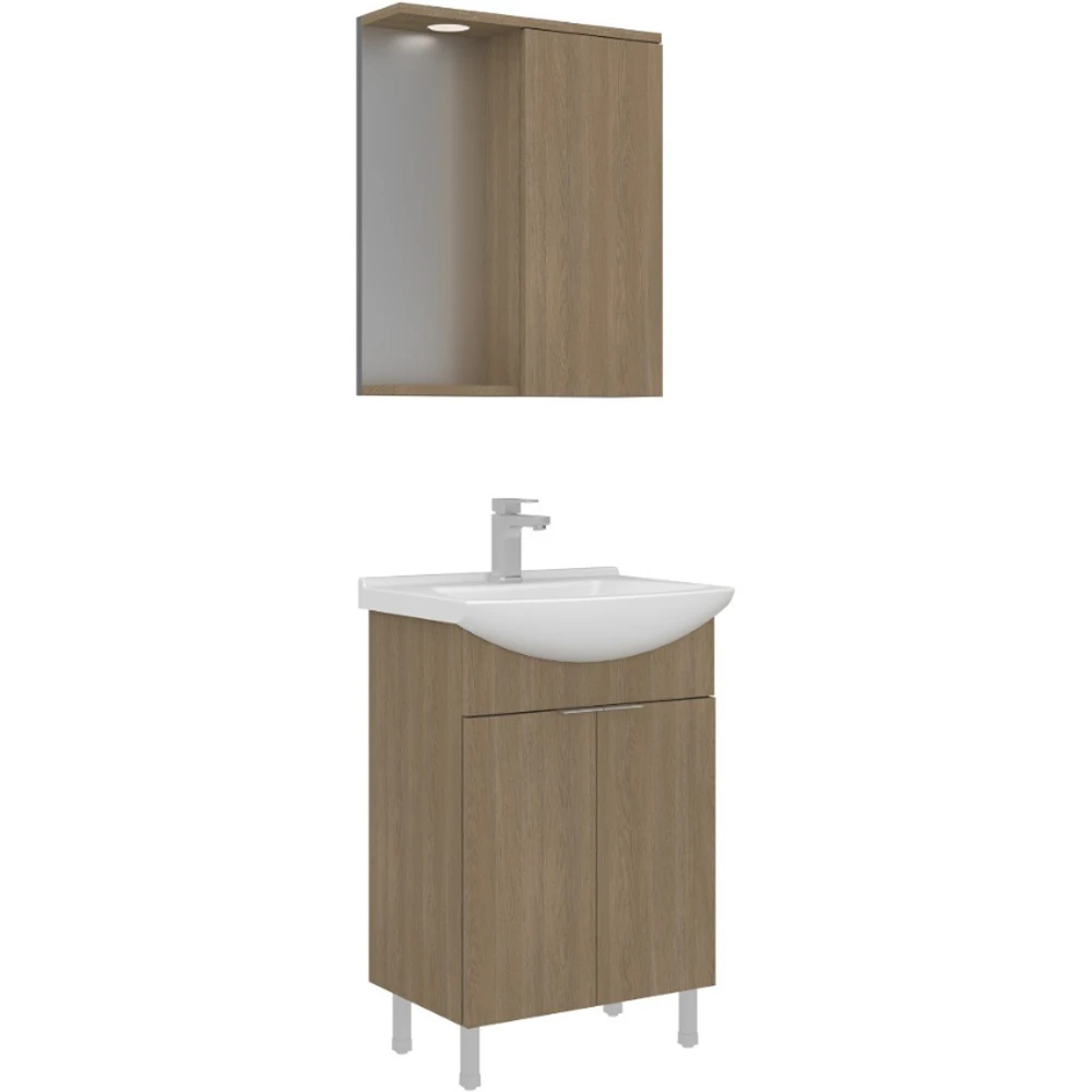 Orka Purus 55 Cm Budva Banyo Dolabı Takımı - 5008435