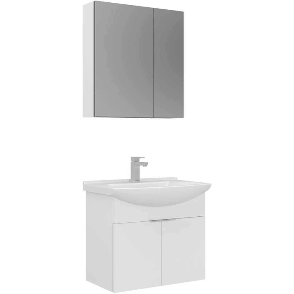 Orka Purus 65 Cm Beyaz Banyo Dolabı Takımı - 5008340