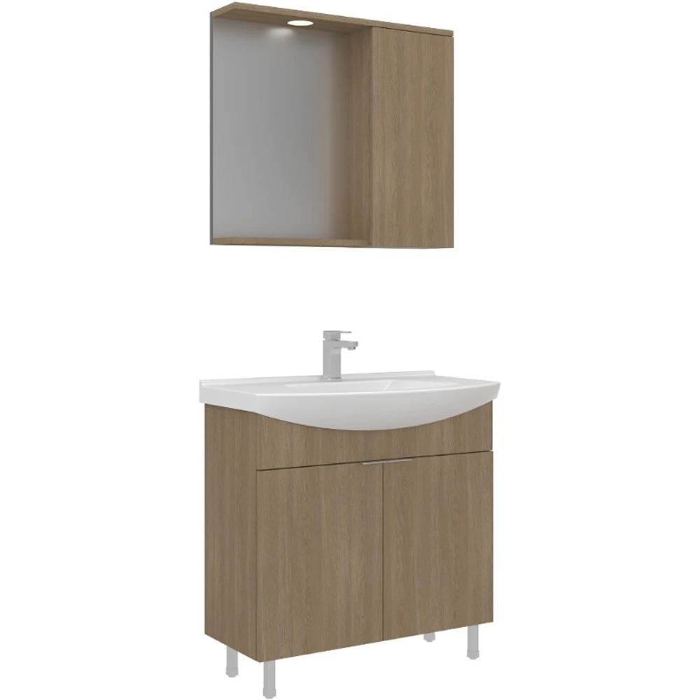 Orka Purus 80 Cm Budva Banyo Dolabı Takımı - 5008440
