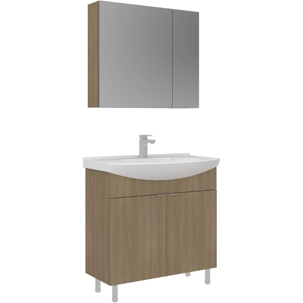 Orka Purus 80 Cm Budva Banyo Dolabı Takımı - 5008483