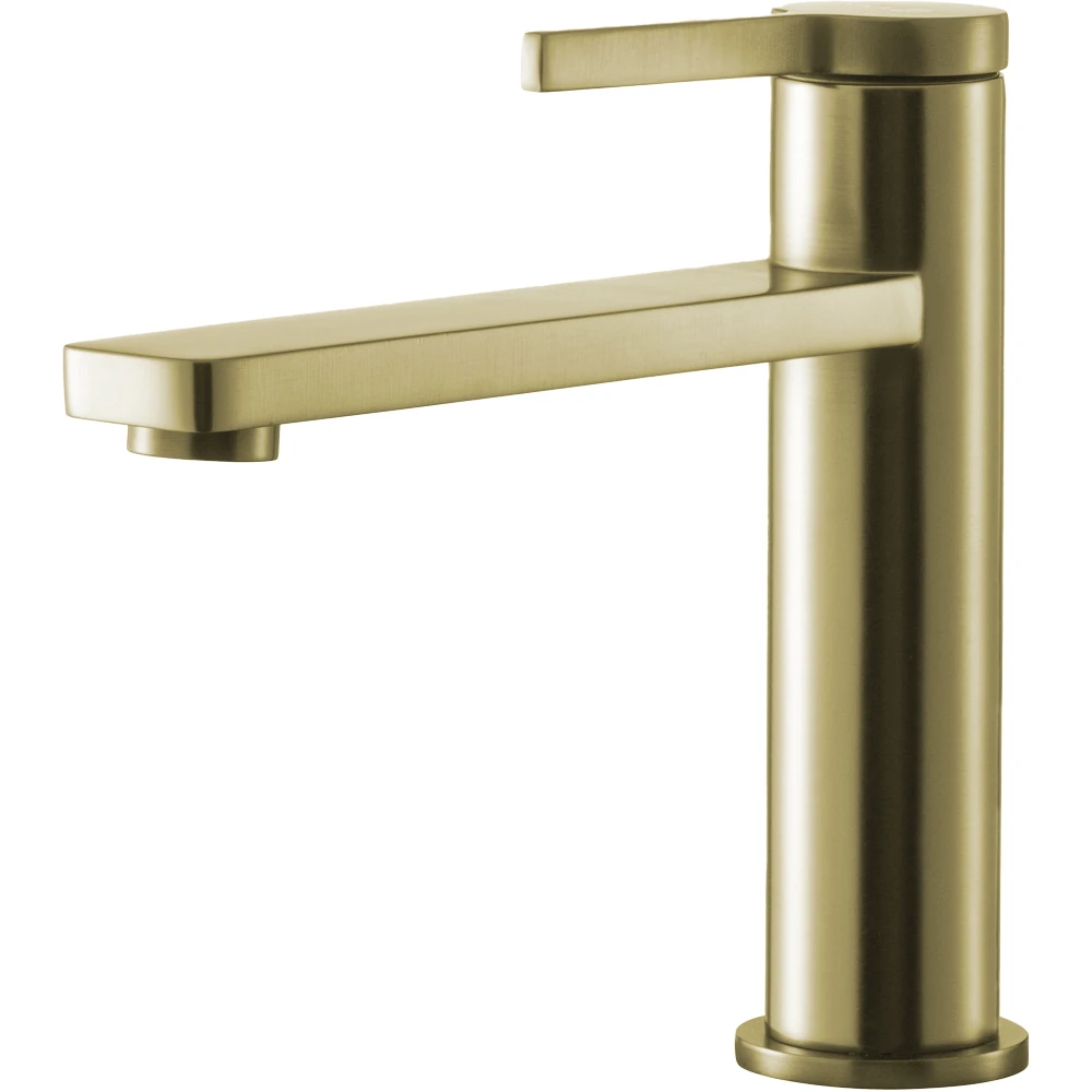 Orka Quattro Fırçalı Altın Lavabo Bataryası