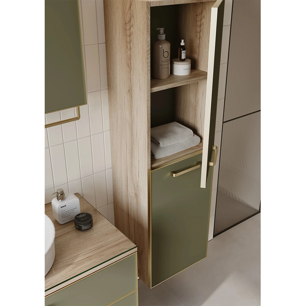Orka Salerno 40 Cm Sardunya-Legnano Boy Dolabı (Altın Kulp) 3