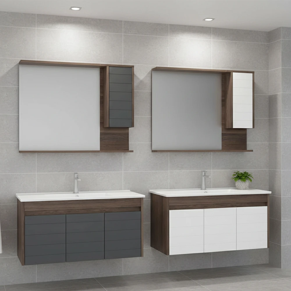 Orka Serra 100 Cm Antrasit-Navaro Banyo Dolabı Takımı 2