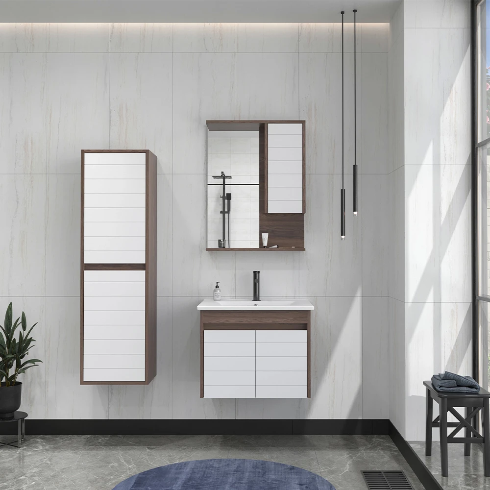 Orka Serra 65 Cm Beyaz-Navaro Banyo Dolabı Takımı 2