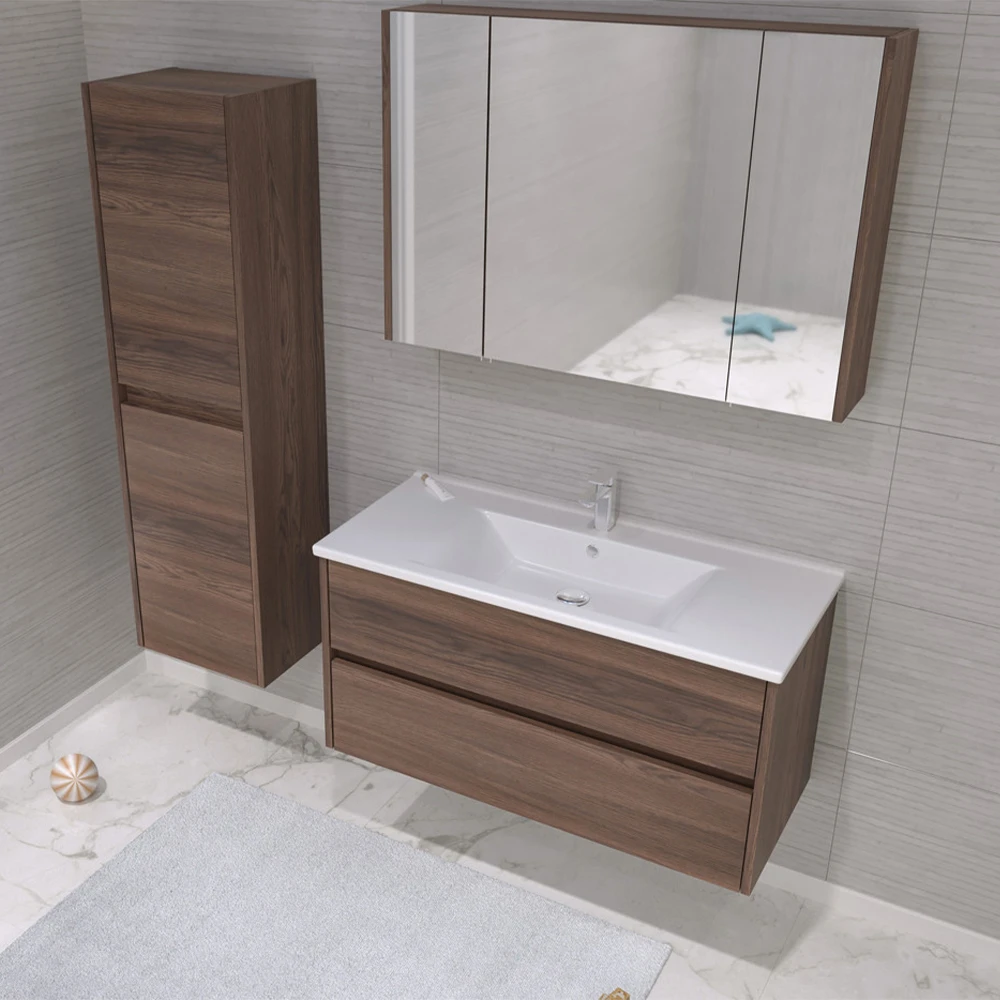 Orka Side 100 Cm Çekmeceli Navaro Banyo Dolabı Takımı 2