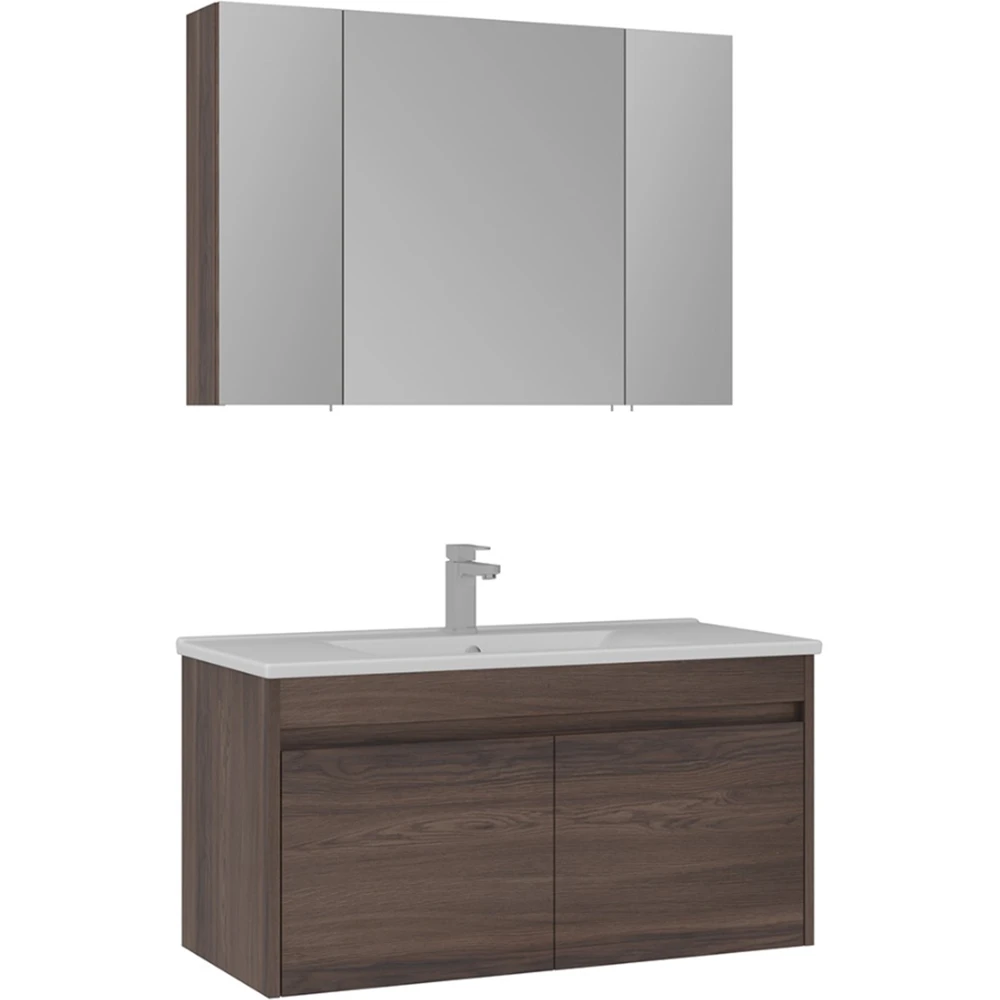 Orka Side 100 Cm Kapaklı Navaro Banyo Dolabı Takımı