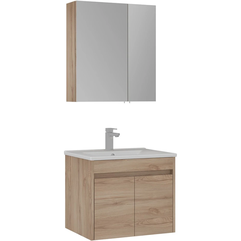 Orka Side 65 Cm Kapaklı Legnano Banyo Dolabı Takımı