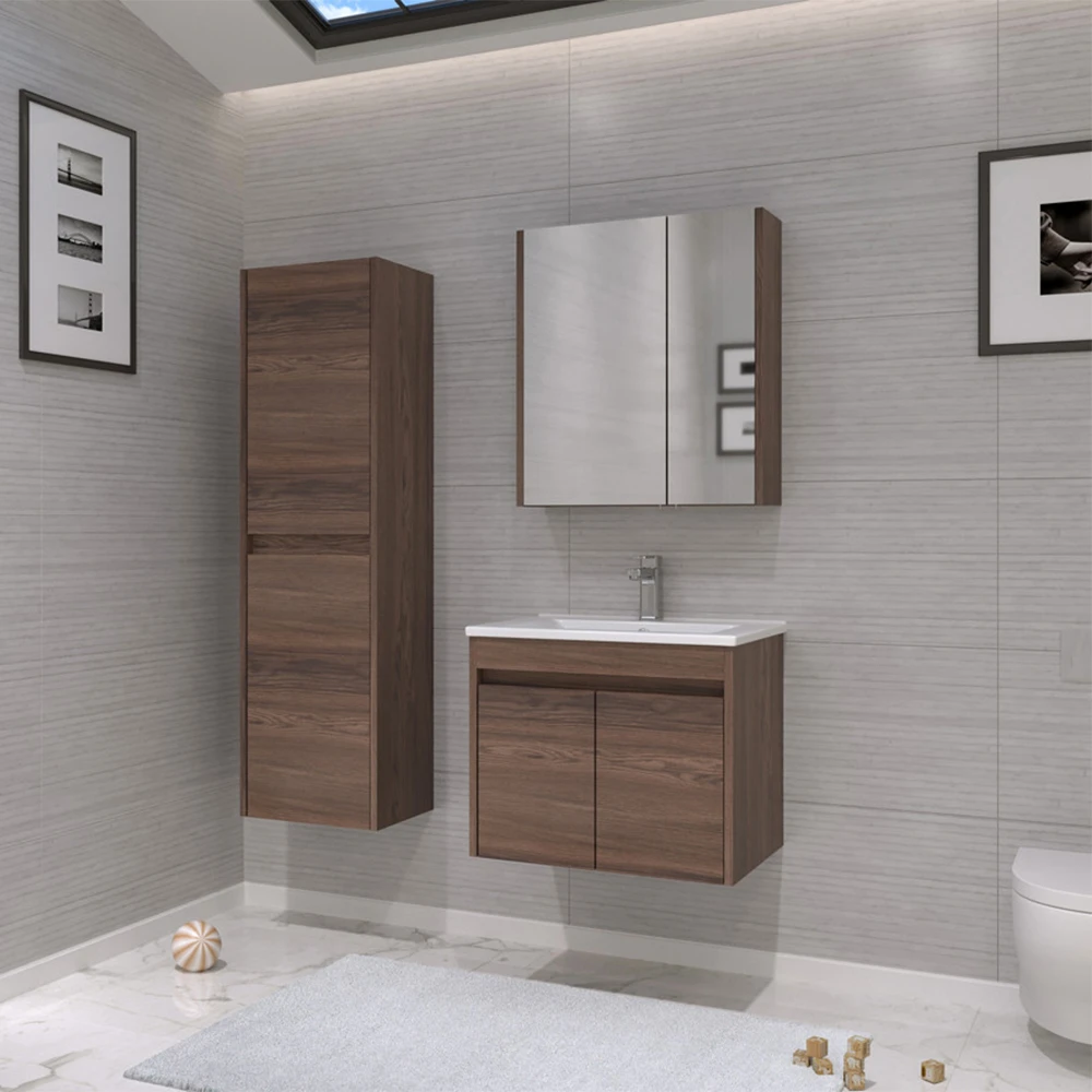 Orka Side 65 Cm Kapaklı Navaro Banyo Dolabı Takımı 2