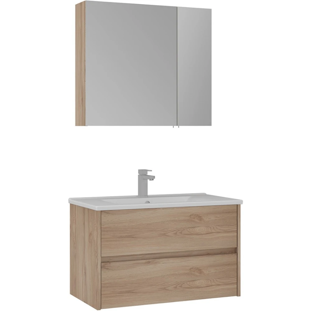 Orka Side 85 Cm Çekmeceli Legnano Banyo Dolabı Takımı