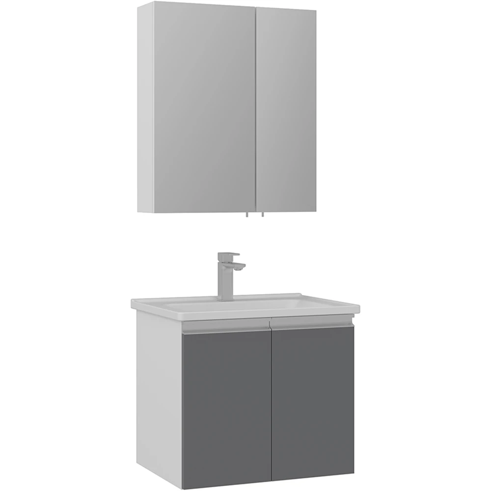 Orka Terme 60 Cm Gri Banyo Dolabı Takımı