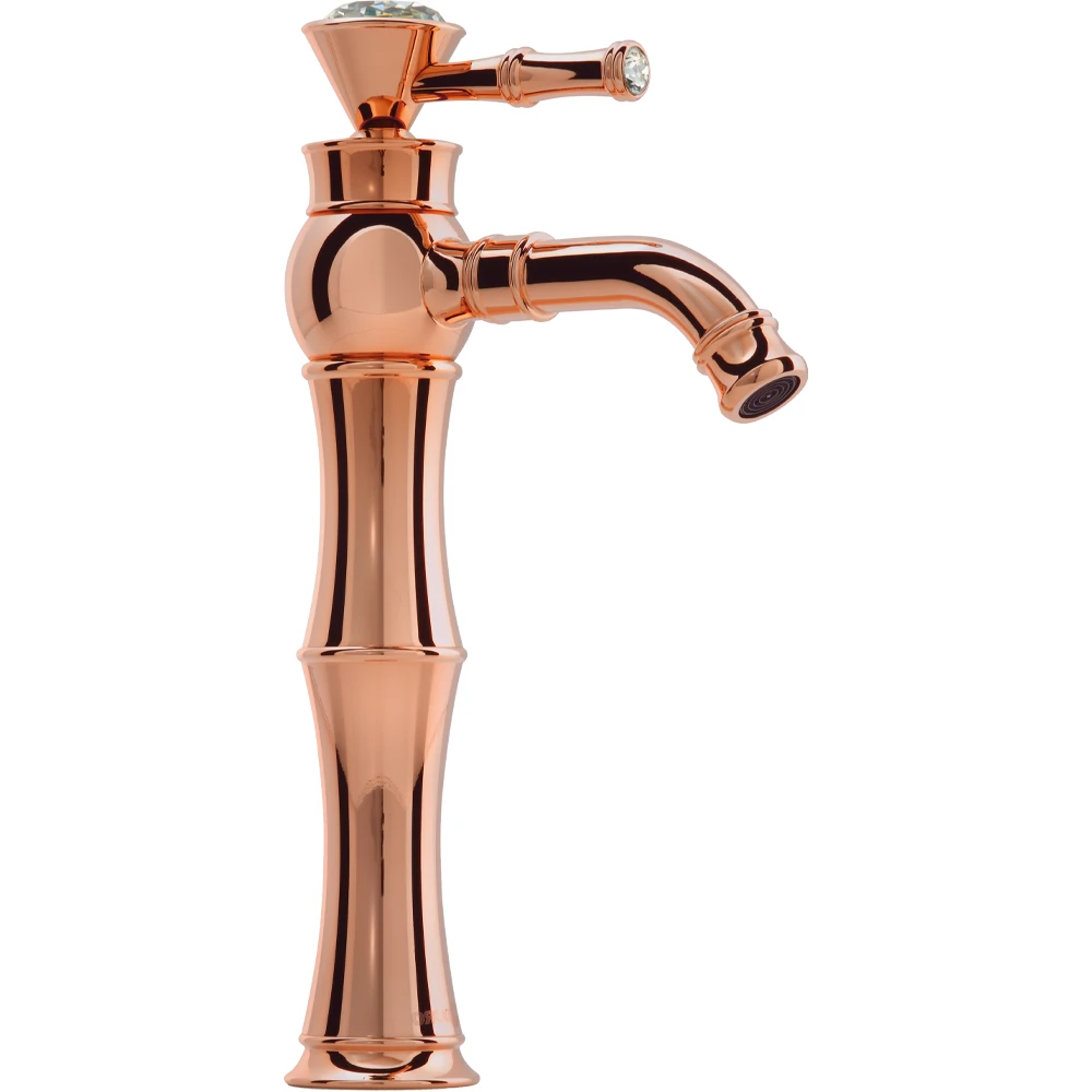Orka Topkapı Rose Gold Yüksek Lavabo Bataryası