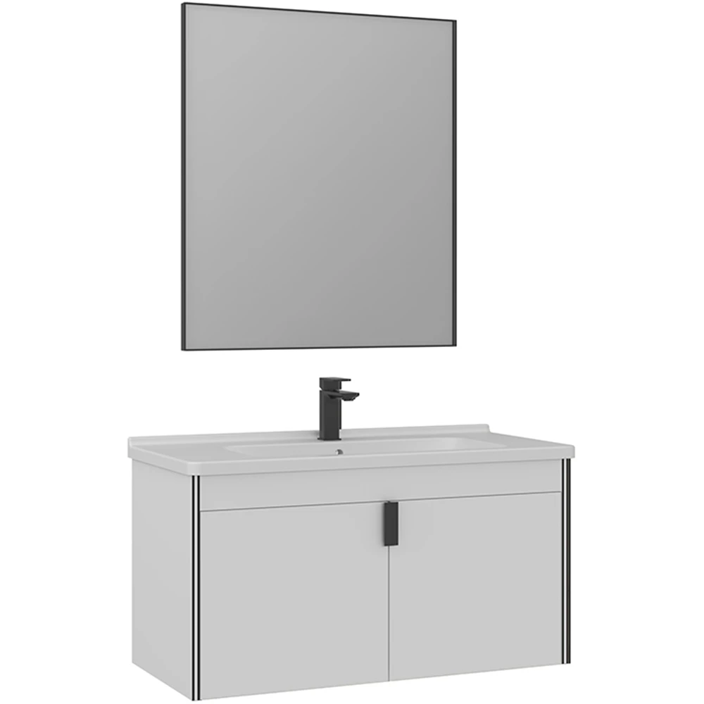 Orka Trio 100 Cm Beyaz Banyo Dolabı Takımı - 5004429