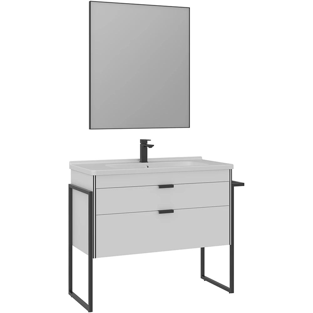 Orka Trio 100 Cm Beyaz Banyo Dolabı Takımı - 5004431