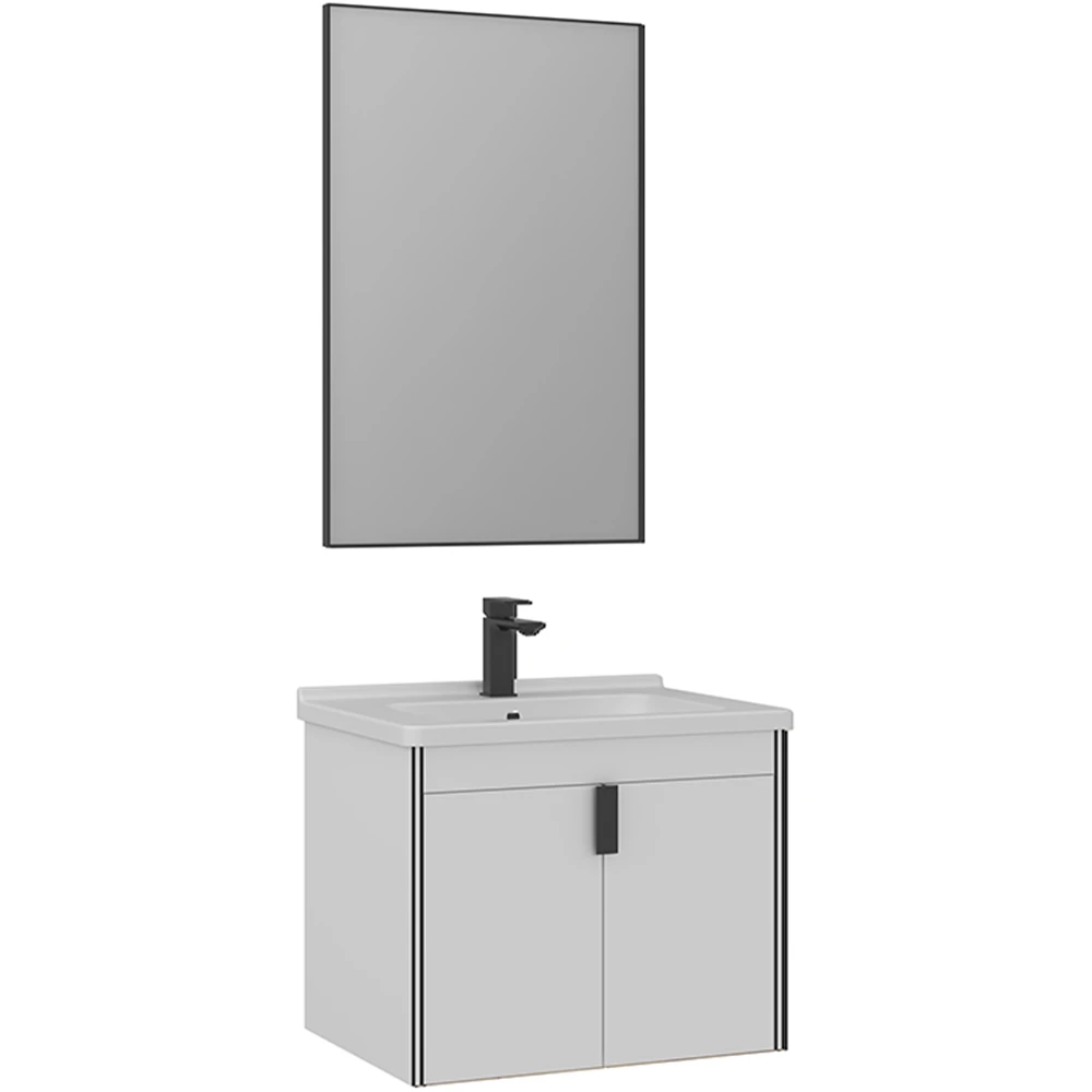 Orka Trio 65 Cm Beyaz Banyo Dolabı Takımı - 5004445