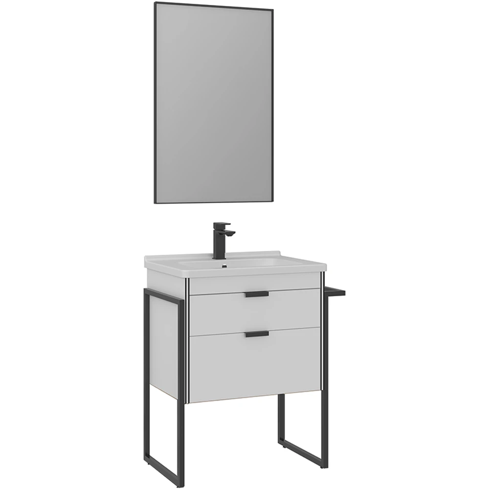 Orka Trio 65 Cm Beyaz Banyo Dolabı Takımı - 5004447