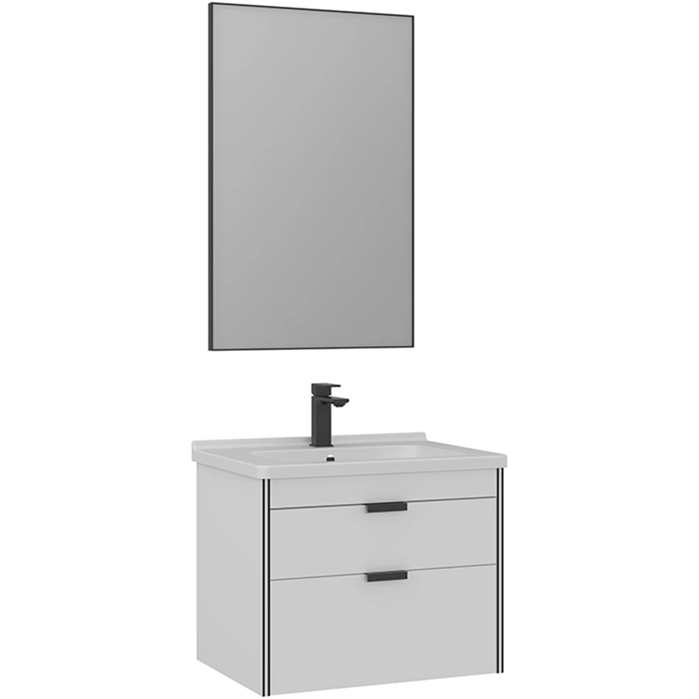 Orka Trio 65 Cm Beyaz Banyo Dolabı Takımı - 5004449