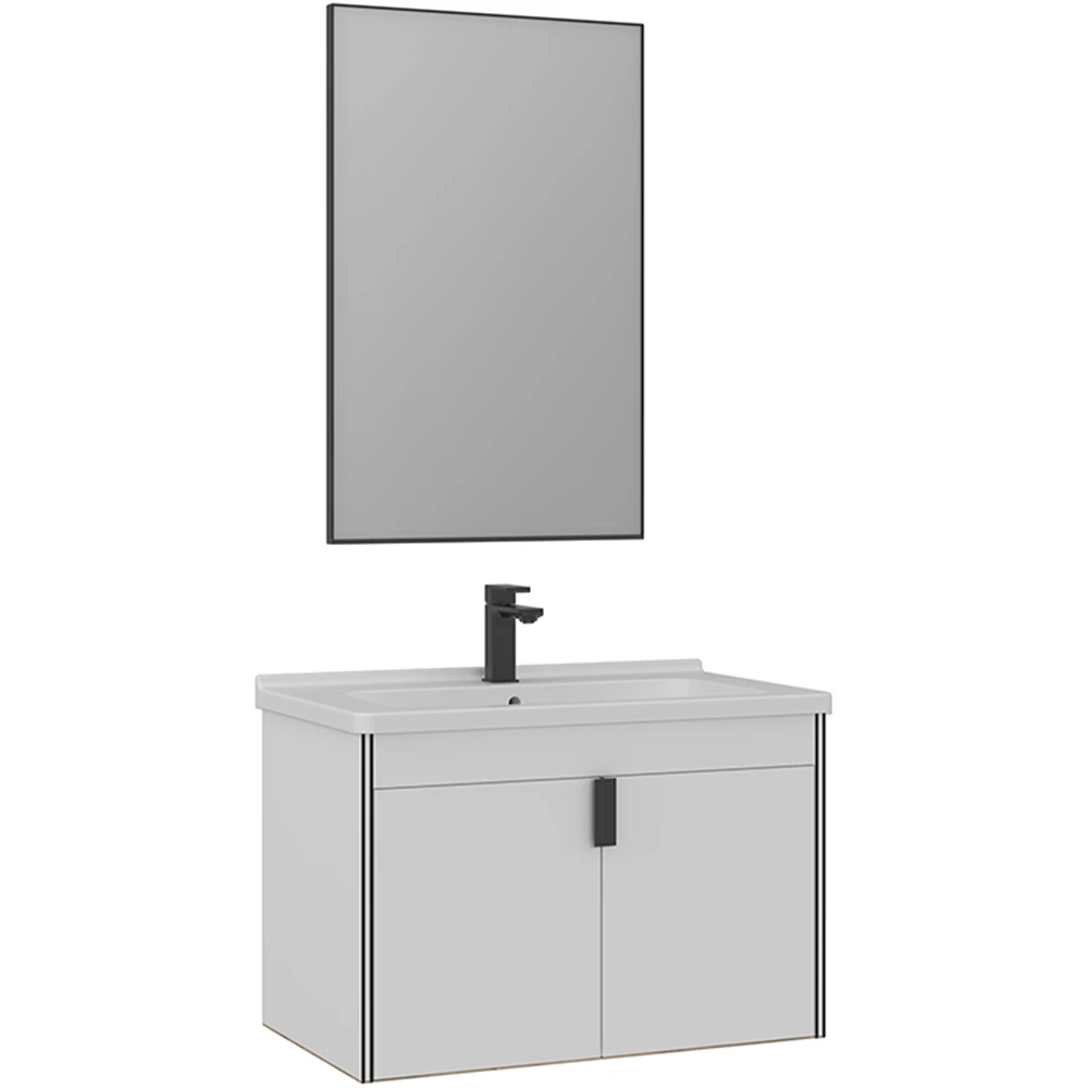 Orka Trio 80 Cm Beyaz Banyo Dolabı Takımı - 5004437
