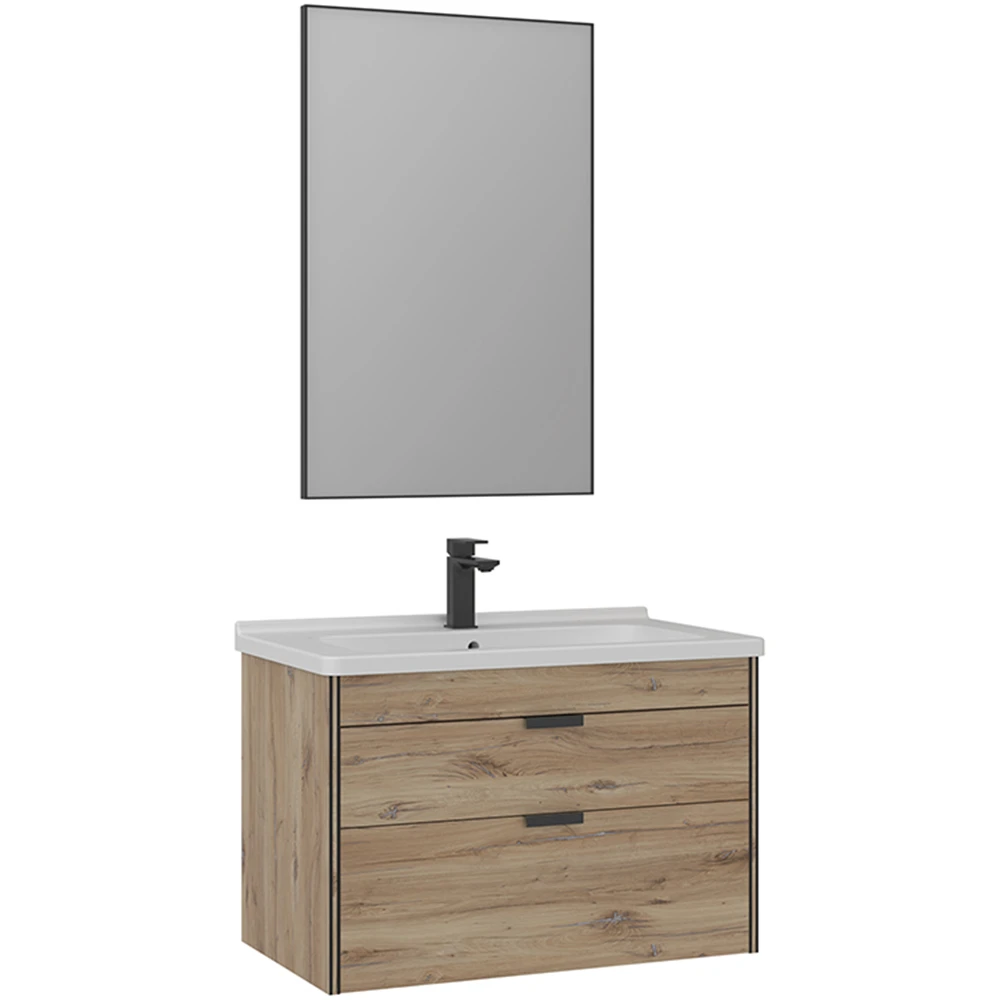 Orka Trio 80 Cm Senza Banyo Dolabı Takımı - 5004225