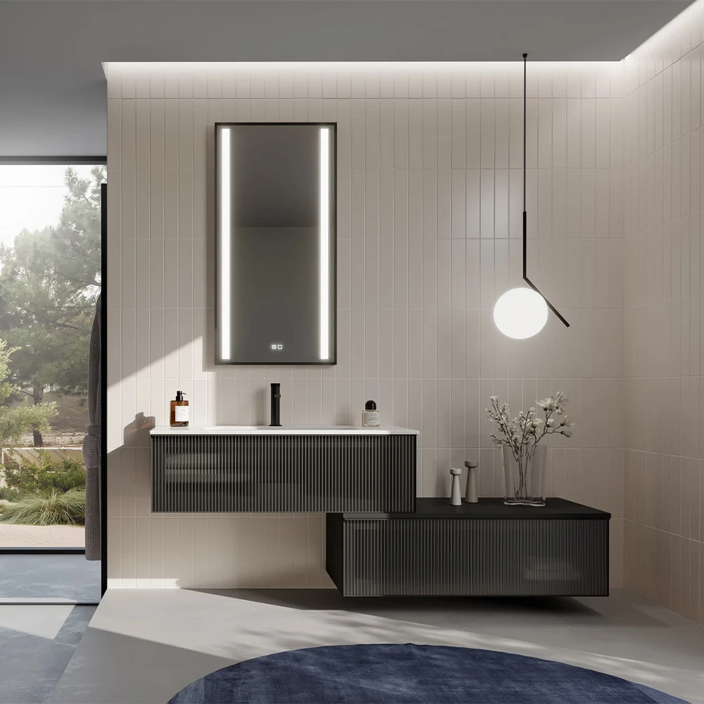 Orka Urban 100 Cm Mat Siyah Alt Yan Modül Dolap 2