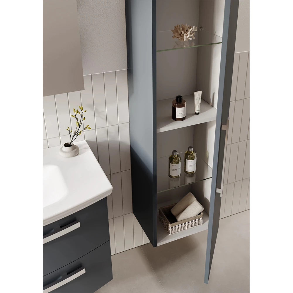 Orka Urla 40 Cm Parlak Antrasit Boy Dolabı 3