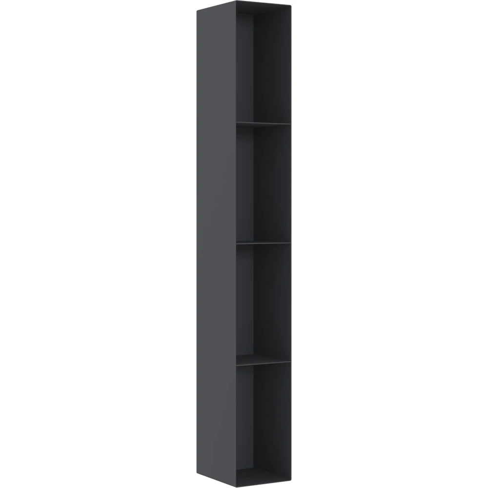 Orka Vico 12 Cm Metal Raflı Mat Antrasit Yan Modül Dolap
