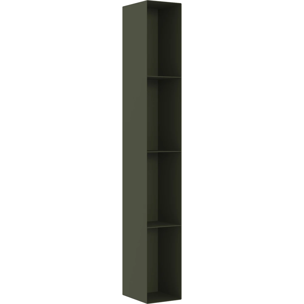 Orka Vico 12 Cm Metal Raflı Mat Zeytin Yeşili Yan Modül Dolap