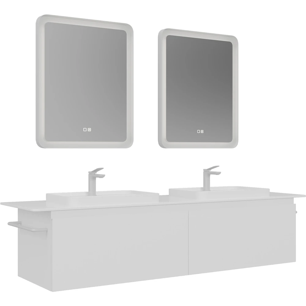 Orka Vico 160 Cm Mat Beyaz Banyo Dolabı Takımı - 5008607