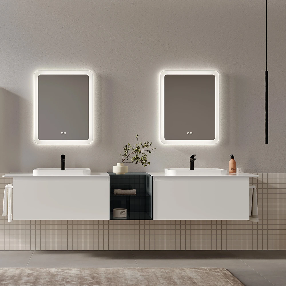 Orka Vico 240 Cm Mat Beyaz Banyo Dolabı Takımı - 5008610 2