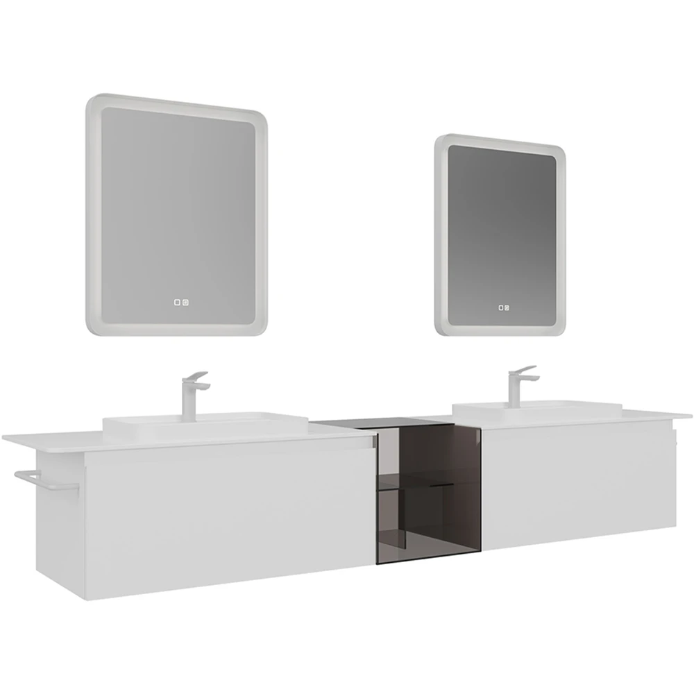 Orka Vico 240 Cm Mat Beyaz Banyo Dolabı Takımı - 5008610