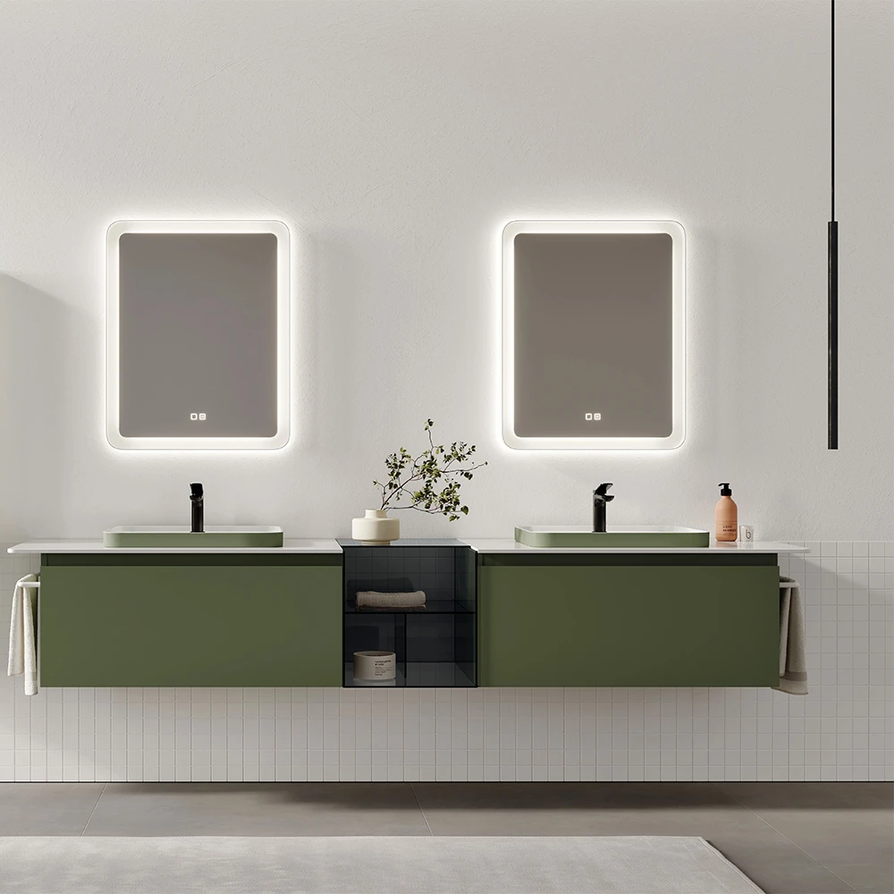Orka Vico 240 Cm Mat Zeytin Yeşili Banyo Dolabı Takımı - 5007164 2