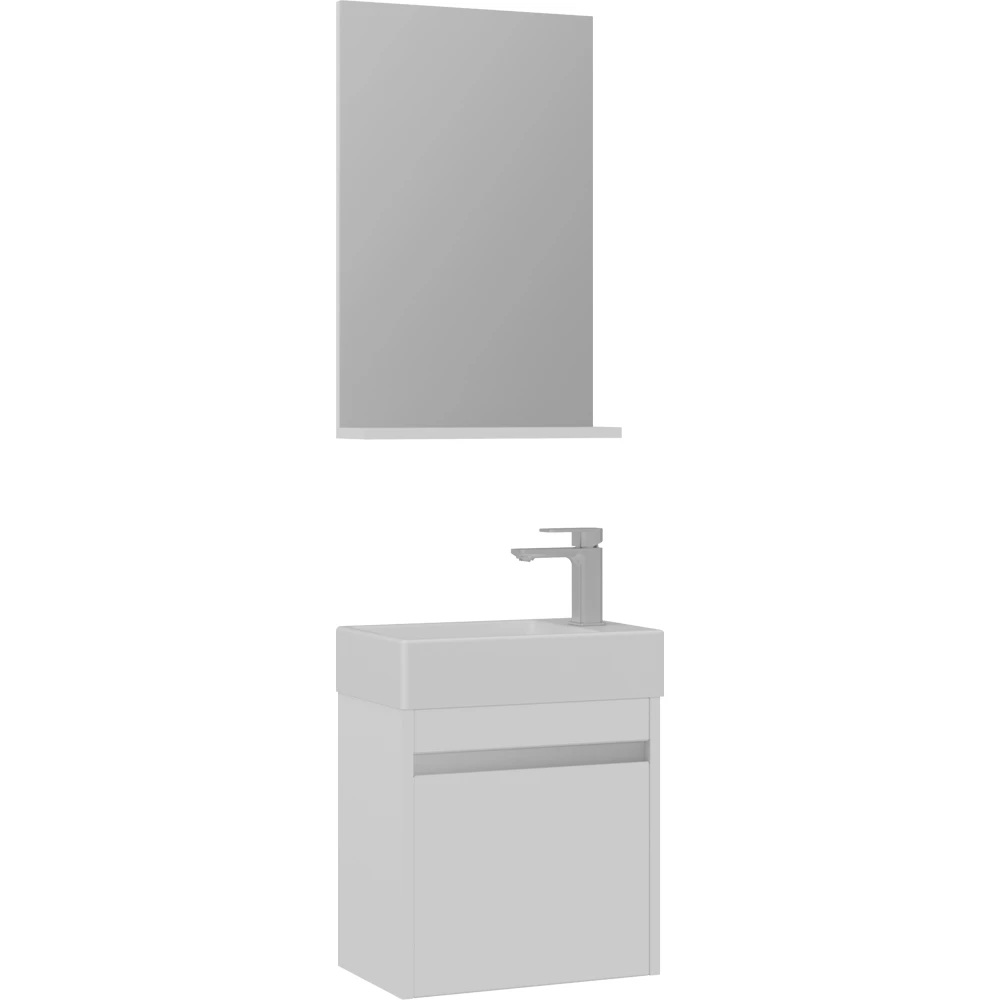 Orka Yedisu 45 Cm Beyaz Banyo Dolabı Takımı
