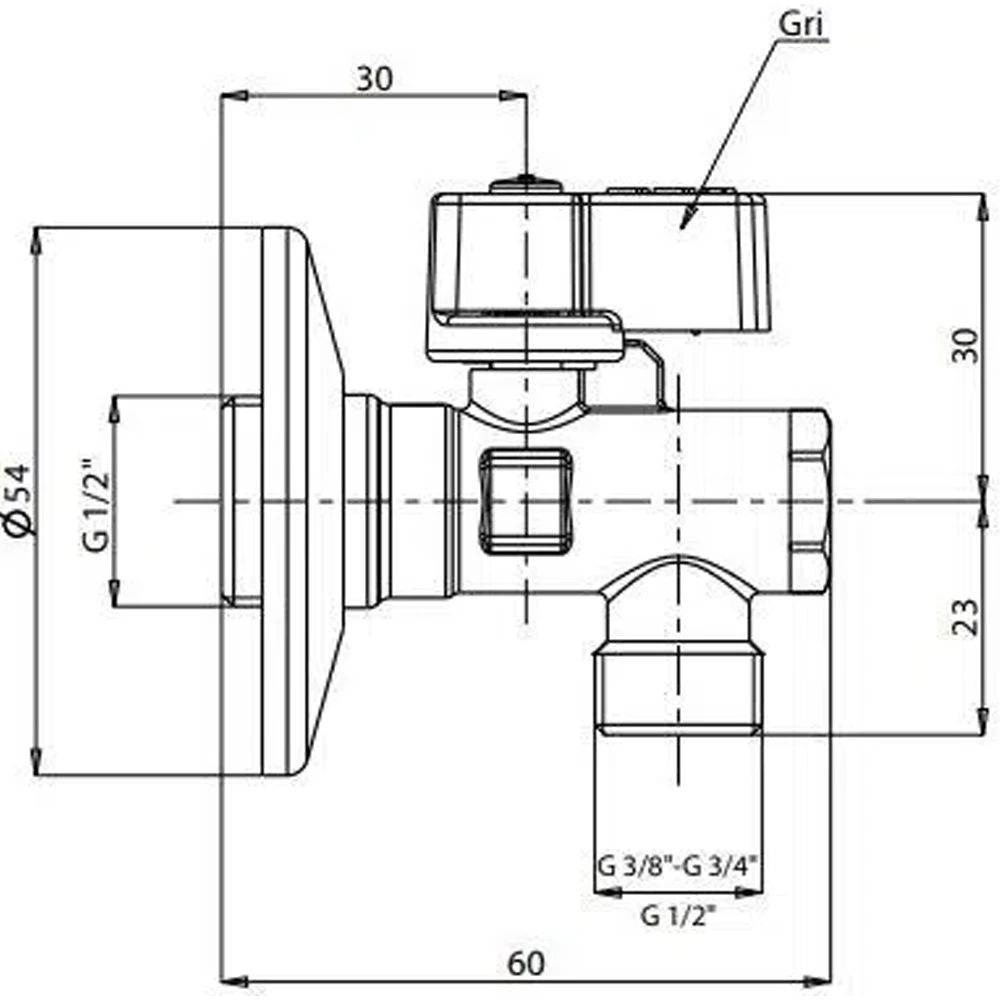 Eca 1/2-3/8 Filtreli Ara Musluk - 602111043 2