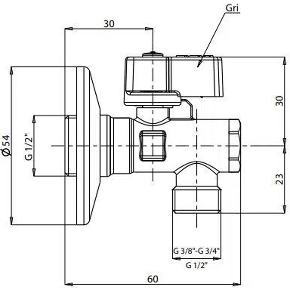 Eca 1/2-3/8 Filtreli Ara Musluk - 602111048 2