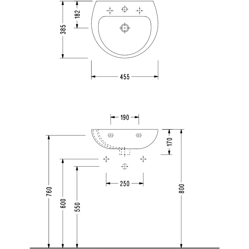 Serel 45x38 Cm Lavabo - 5540TDS000S 2