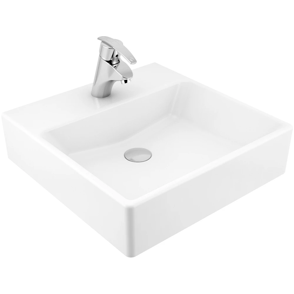 Serel 50x50 Cm Kare Tezgah Üstü Lavabo - 2042TXS110H