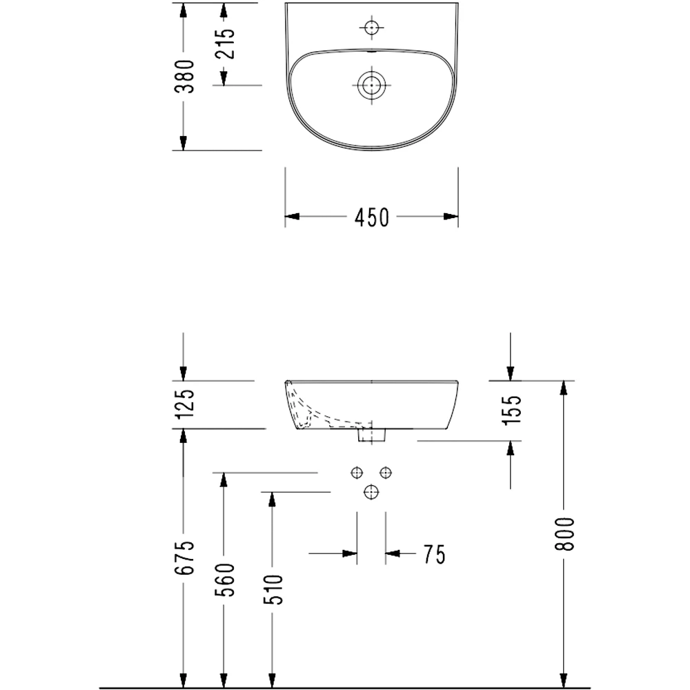 Serel Dream 45x38 Cm Lavabo - DR30TDS110H 2