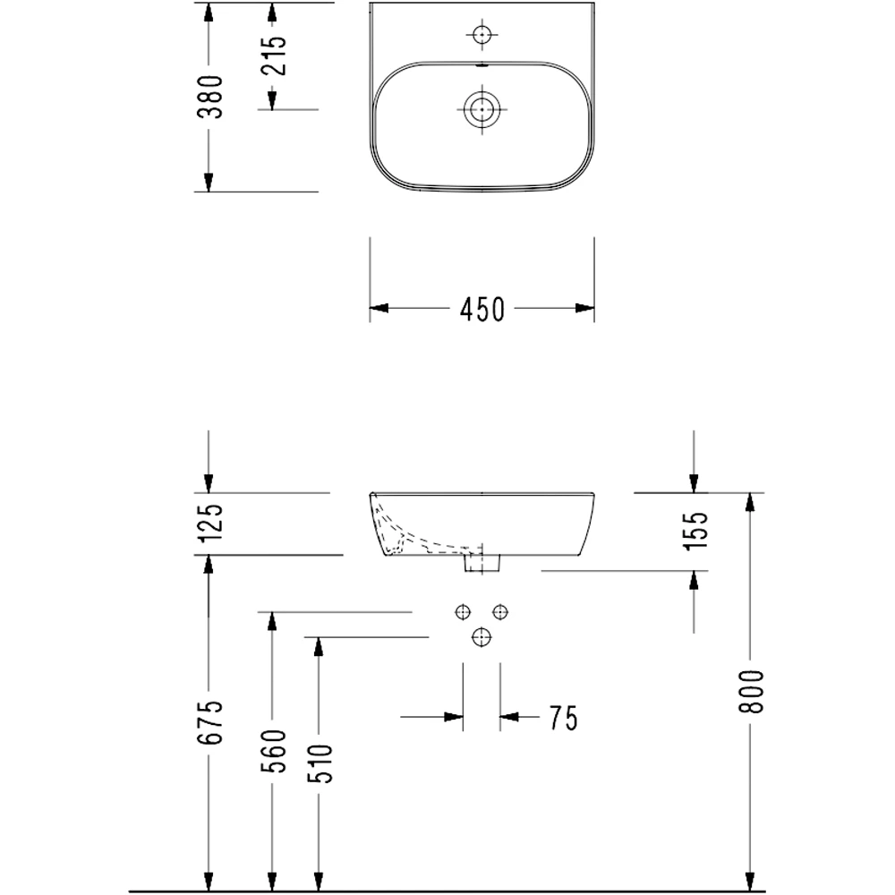 Serel Dream 45x38 Cm Lavabo - DR40TDS110H 2