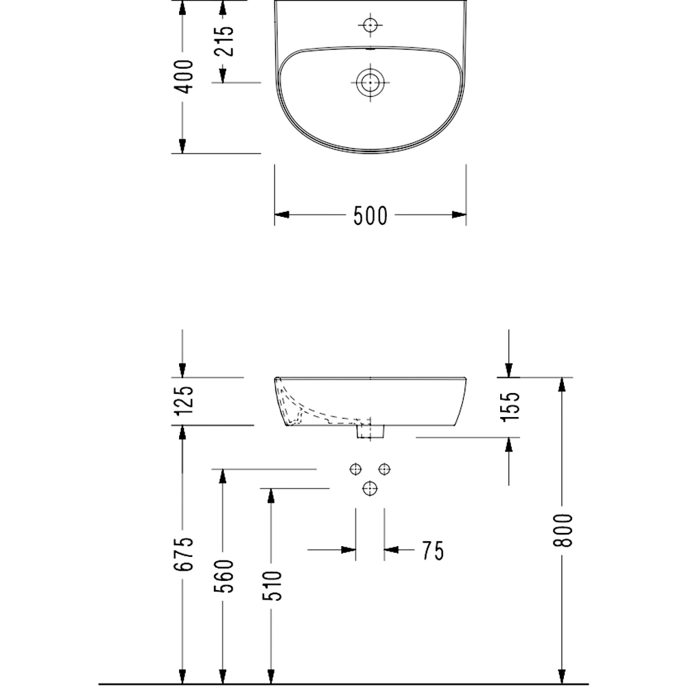 Serel Dream 50x40 Cm Lavabo - DR31TDS110H 2