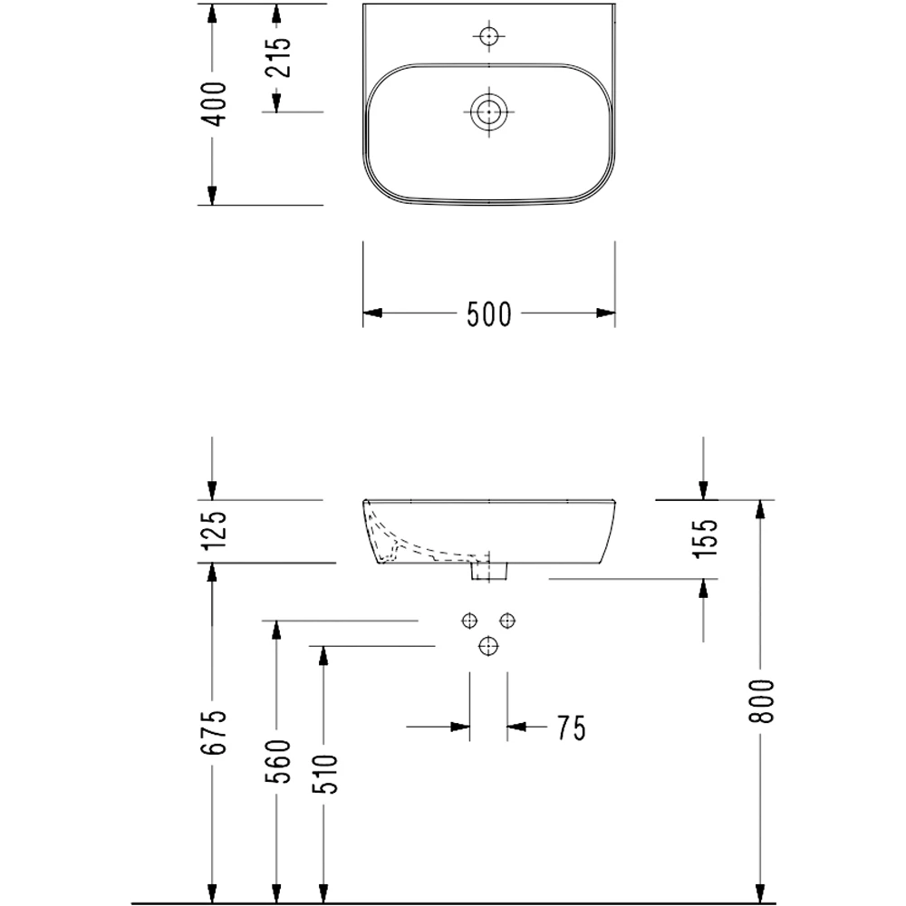 Serel Dream 50x40 Cm Lavabo - DR41TDS110H 2