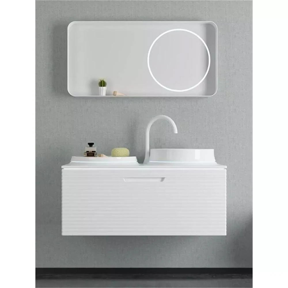 Serel Passion 100 Cm Beyaz Banyo Dolabı Takımı - PA40STS110H 2