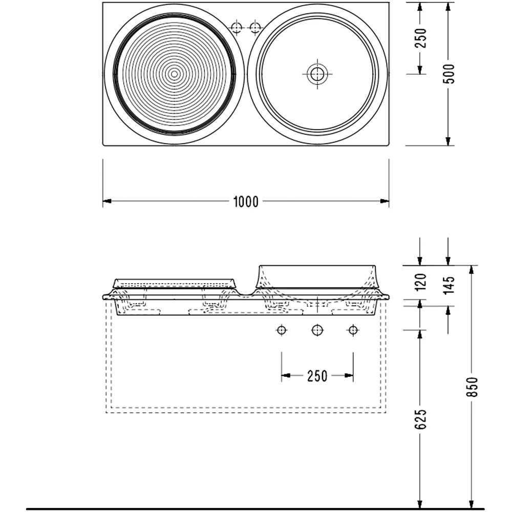 Serel Passion 100 Cm Beyaz Banyo Dolabı Takımı - PA40STS110H 3