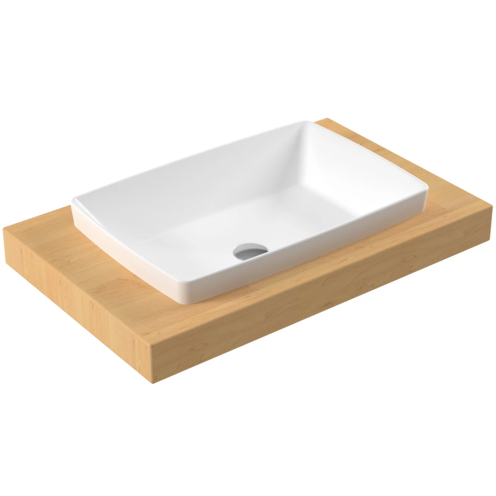 Serel Rita 60x40 Cm Gömme Tezgah Üstü Lavabo - RT34DXS110H