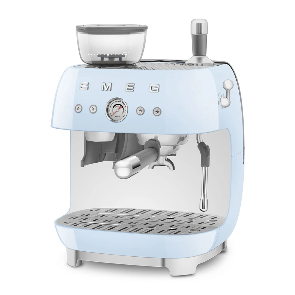Smeg Pastel Mavi Öğütücülü Espresso Kahve Makinesi EGF03PBEU 3