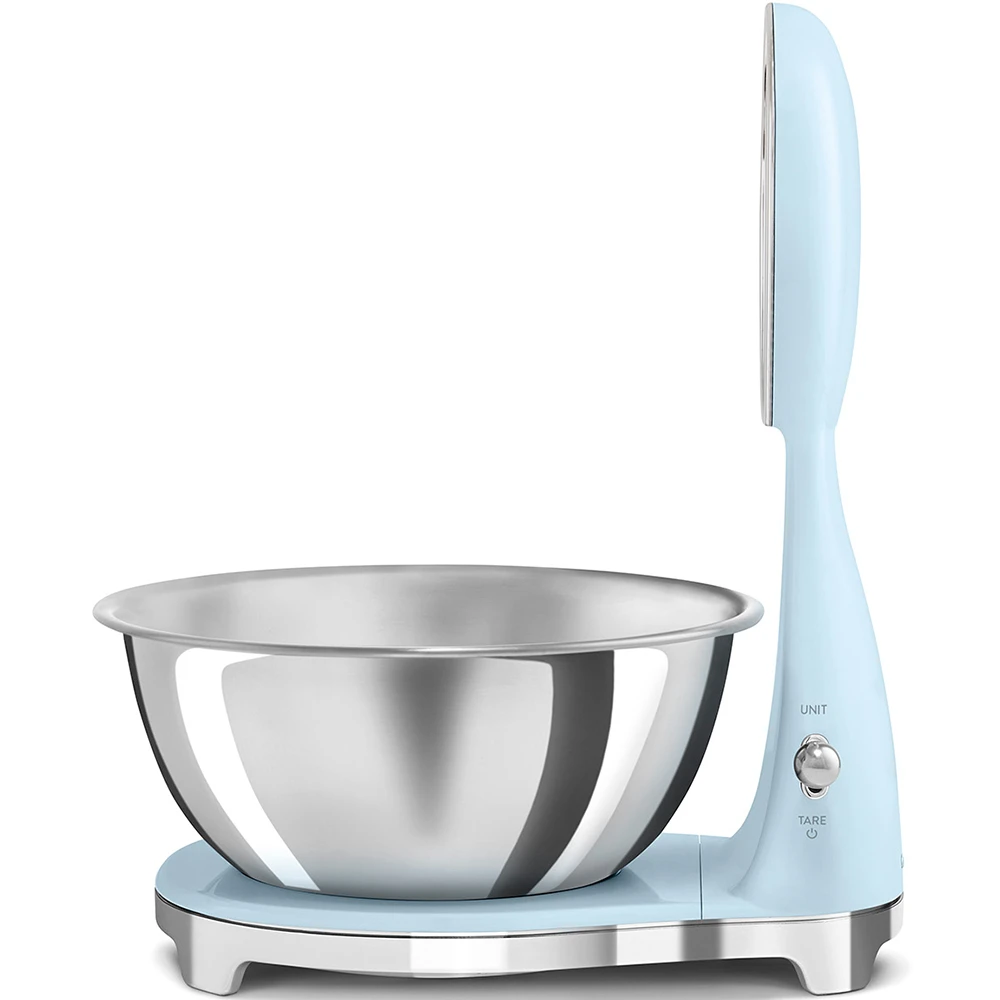 Smeg Pastel Mavi Retro Analog Mutfak Tartısı - KSF01PBWW 4