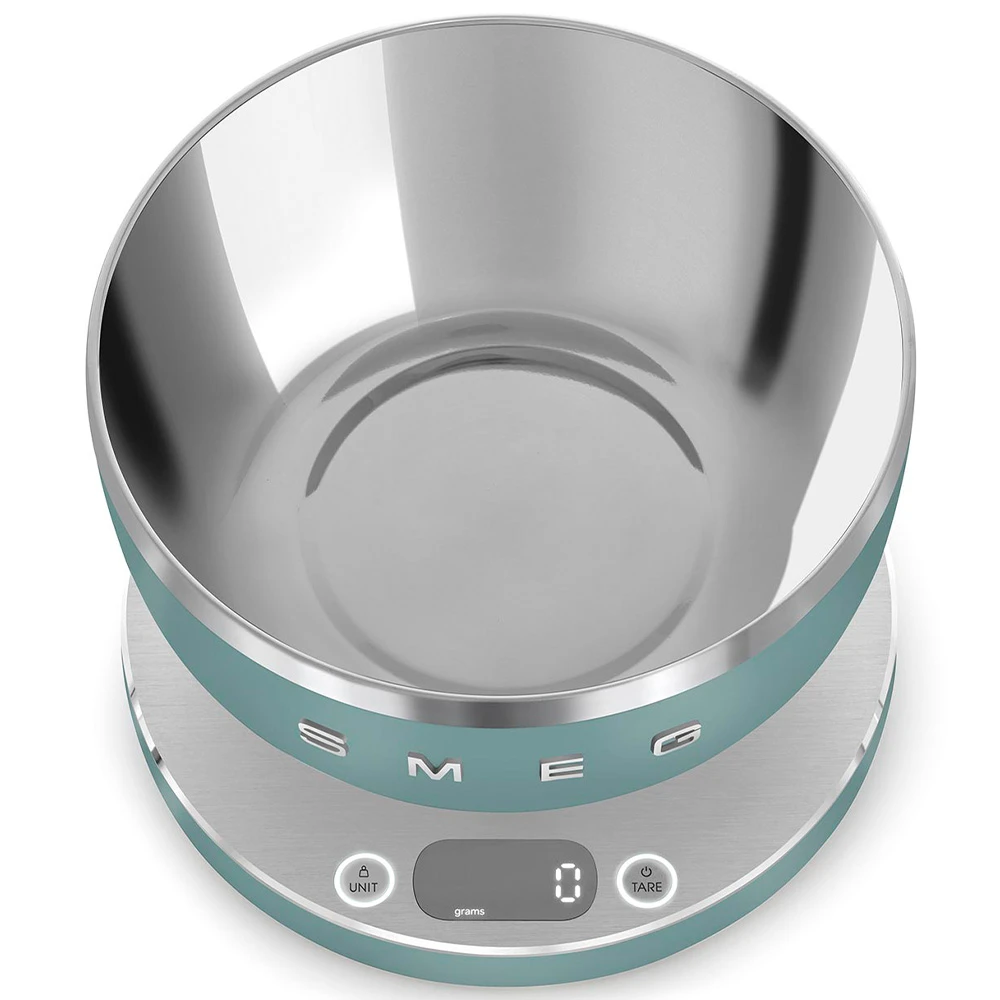 Smeg Retro Zümrüt Yeşili Tezgahüstü Dijital Mutfak Tartısı KSC01EGMWW 4